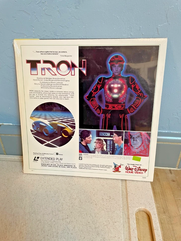 TRON Laserdisc LD, Walt Disney New Sealed - Image 2 of 2