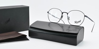 Persol Brille 5004-VT 8002 50-19 145 Panto Dunkelblau Matt Titan Leicht Box Set