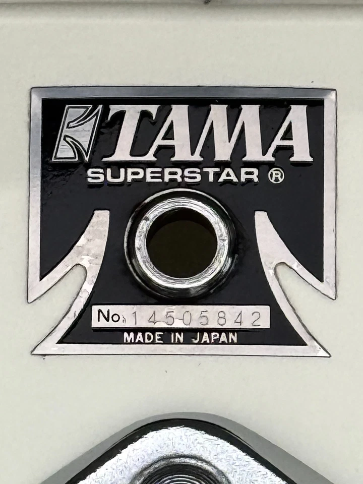 Винтажный TAMA 22 «x 16» суперзвезда бас барабан фортепиано белый - Изображение 4 из 4