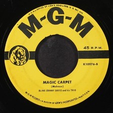 BLIND JOHNNY DAVIS: magic carpet / the day will come MGM 7