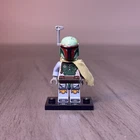 Lego Star Wars Boba Fett Minifigure sw0396 Head Beard Stubble From Desert Skiff