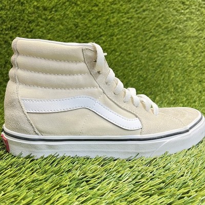 Vans SK8-Hi Tapered Womens Size 7 Beige White Athletic Skate Shoes Sneakers