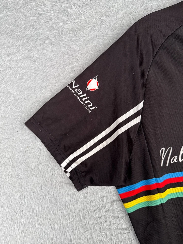 Nalini Cycling Jersey Adult Large Black Full Zip Short Sleeve Made In Italy Poly - Image 3 of 4