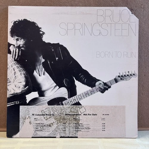Bruce Springsteen "Born To Run" LP White Label Promo - Timing Strip - Nice EX!