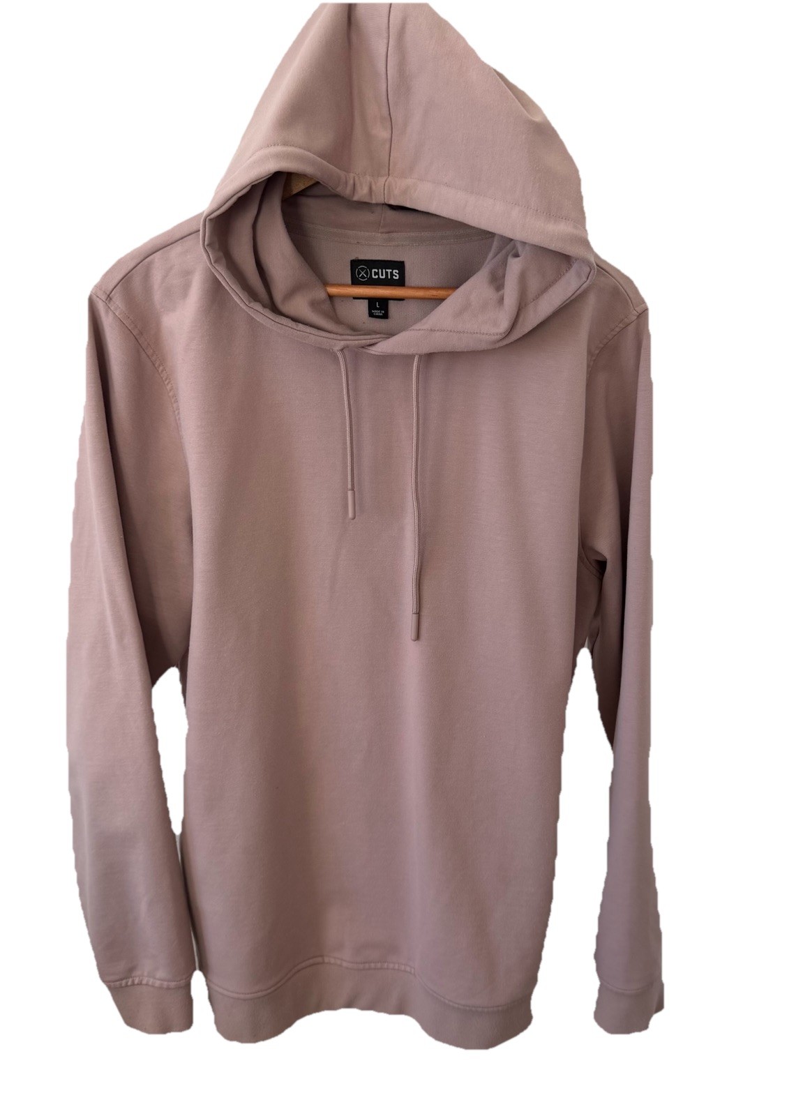 Cuts Pink Mauve Hyperloop Pullover Sweatshirt Hoo… - image 1