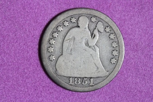 ESTATE FIND 1851 Seated Liberty Dime #K59857