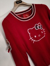 MAGLIONE MAGLIONE rosso Fix Design X Sanrio HELLO KITTY taglia M 15% lana 50 viscosa