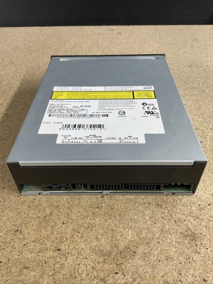 NEC ND-2510A 8X IDE Dual Layer DVD'R±RW 5.25" Internal Drive - ND2510A Untested - Image 2 of 4