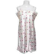 C&A Lingerie, Nachtkleid, Größe: L, Weiß/Mehrfarbig, Polyester, Blumen #9Mc