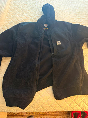 Carhartt Men s Black 2XL Full Zip Sherpa w/ hood   Stand-Up Collar Yukon extreme