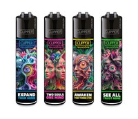 Clipper Feuerzeug 4Er Set FFX Trippy