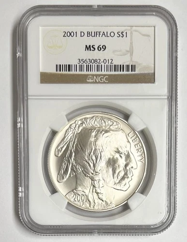 2001 D Buffalo S $1 Coin MS69 NGC