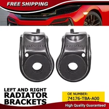 2PCS Upper Radiator Mounting Bracket Supports For Honda Civic 2016-2021 LH & RH