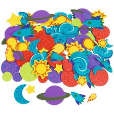 Bulk 500 Pc. Fabulous Foam Self-Adhesive Space Shapes