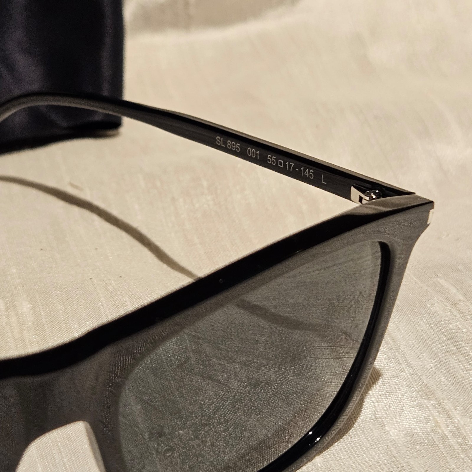 Saint Laurent SL 895 001 Black Rectangular Unisex Sunglasses Made in Italy thumbnail 4