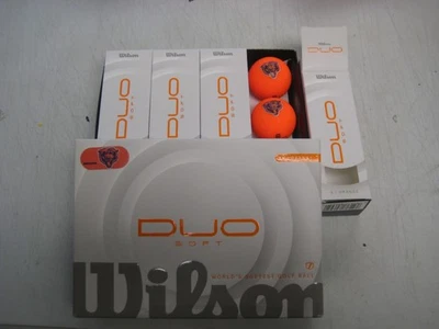 1 dz BRAND NEW 2025 Wilson Staff Duo Soft Orange golf balls Chicago Bears
