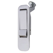 Global Link Pivot Latch, Long Body, Long Arm, Non-Locking, Polished Chrome