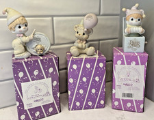 Lot of 3 Enesco Precious Moments Birthday Club Figurines B0004 B0005 B0006