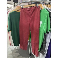 Vintage 1970s Sears Jr. Bazaar Mauve Corduroy Wide Leg High Waist Pants 15