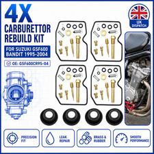 4PCS CARBURETOR REPAIR CARB REBUILD KIT FOR SUZUKI GSF600 BANDIT 1995-2004 UK