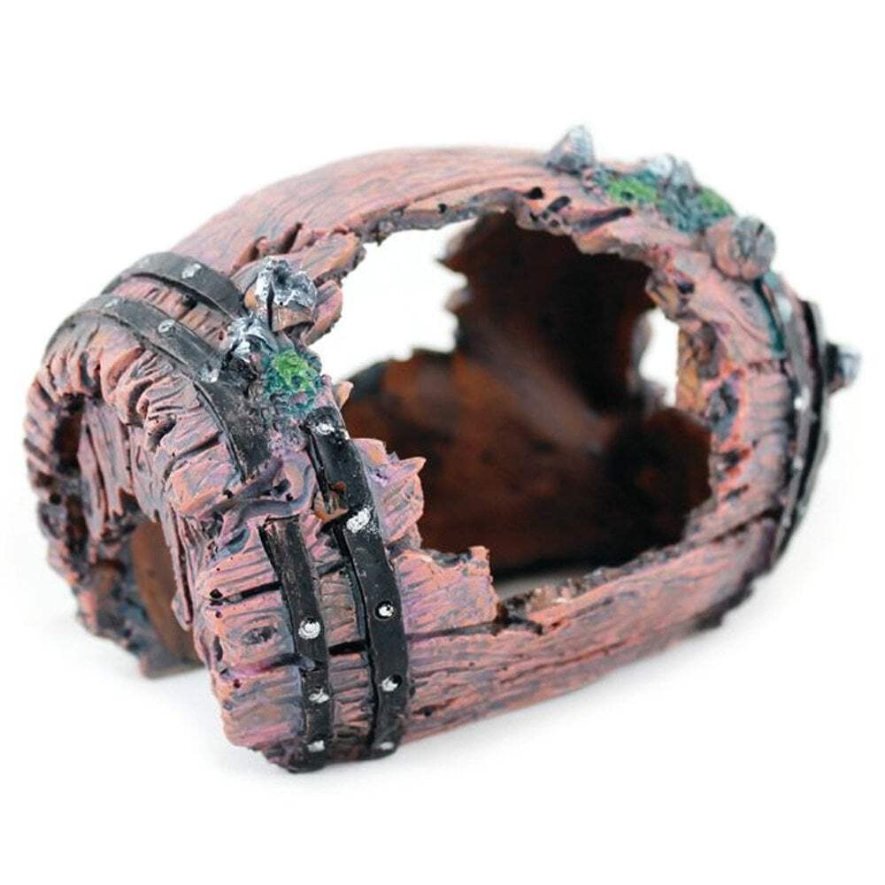 Aqua One Aquarium Fish Tank Barrel - Small Decor Ornament