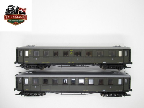 Roco 43532+33 vagón de pasajeros vagón de tren rápido Deutsche Reichsbahn DC H0 con embalaje original | Condition: Gebraucht