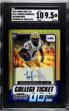 2021 Contenders Draft Picks Premium Edition Terrace Marshall Jr Auto GOLD 6/10