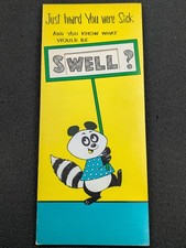 Vintage Get Well Soon Greeting Card Envelope Size 9-1/4" x 4" Made In USA Unused