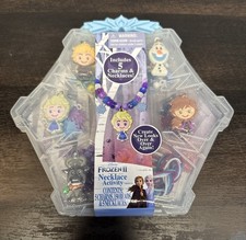 Disney: Frozen II DIY Necklace Activity Set with Charms  Beads, Kids Ages 3 