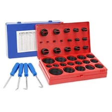 826pcs O Ring Assortment Kit in 32 Sizes With 4 Hooks - Metric Gaskets Kit for 