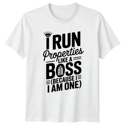 I Run Properties Like A Damen T-Shirt Hausverwalter Immobilien Geschenk für Sie