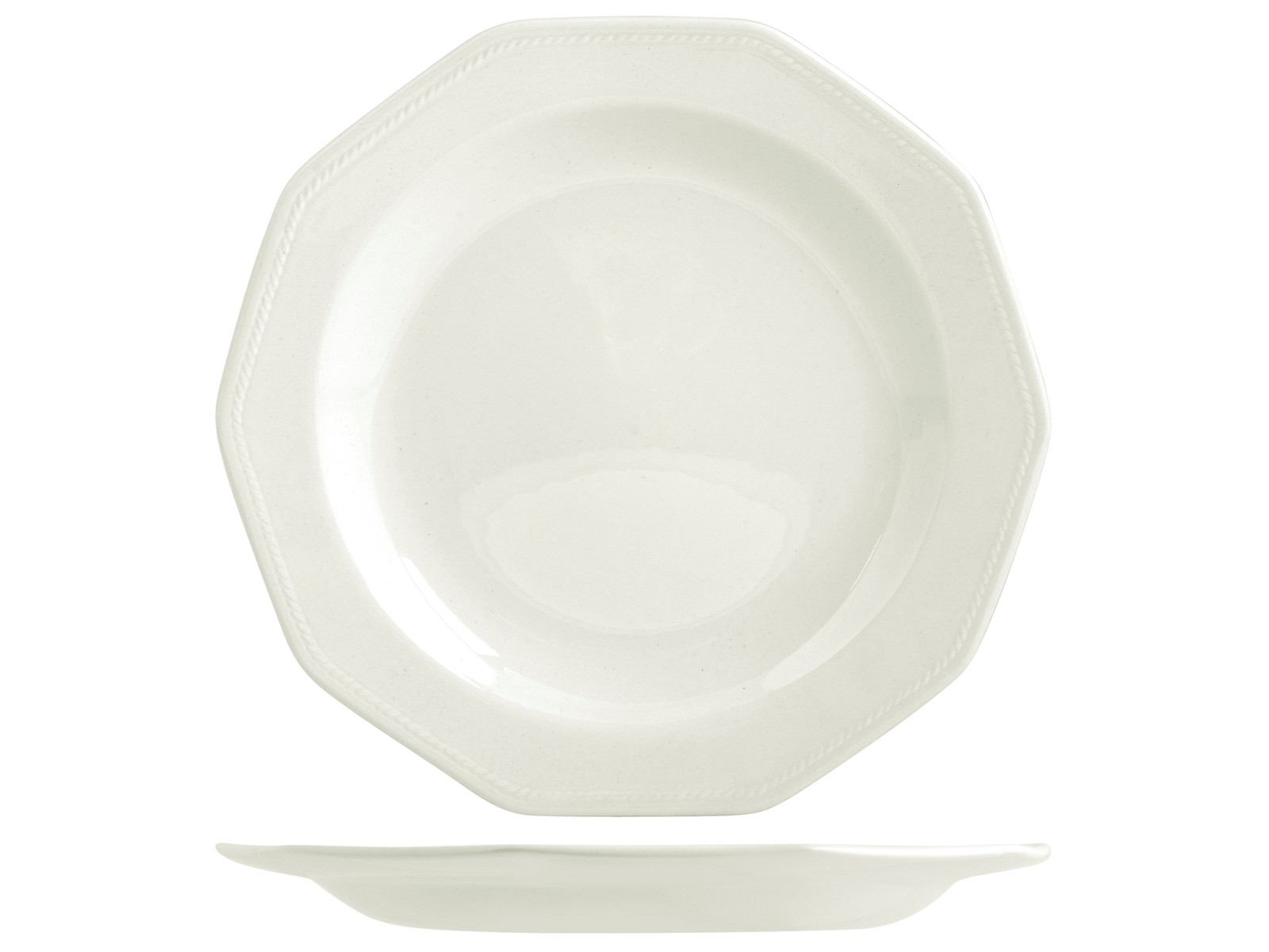 Piatto Earthenware Arctic White Tondo 32,8, Bianco