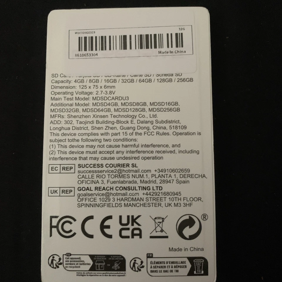 SD Card 32gb Microdrive class 10HC V30 HD 4K ultra HD  - Image 2 of 2