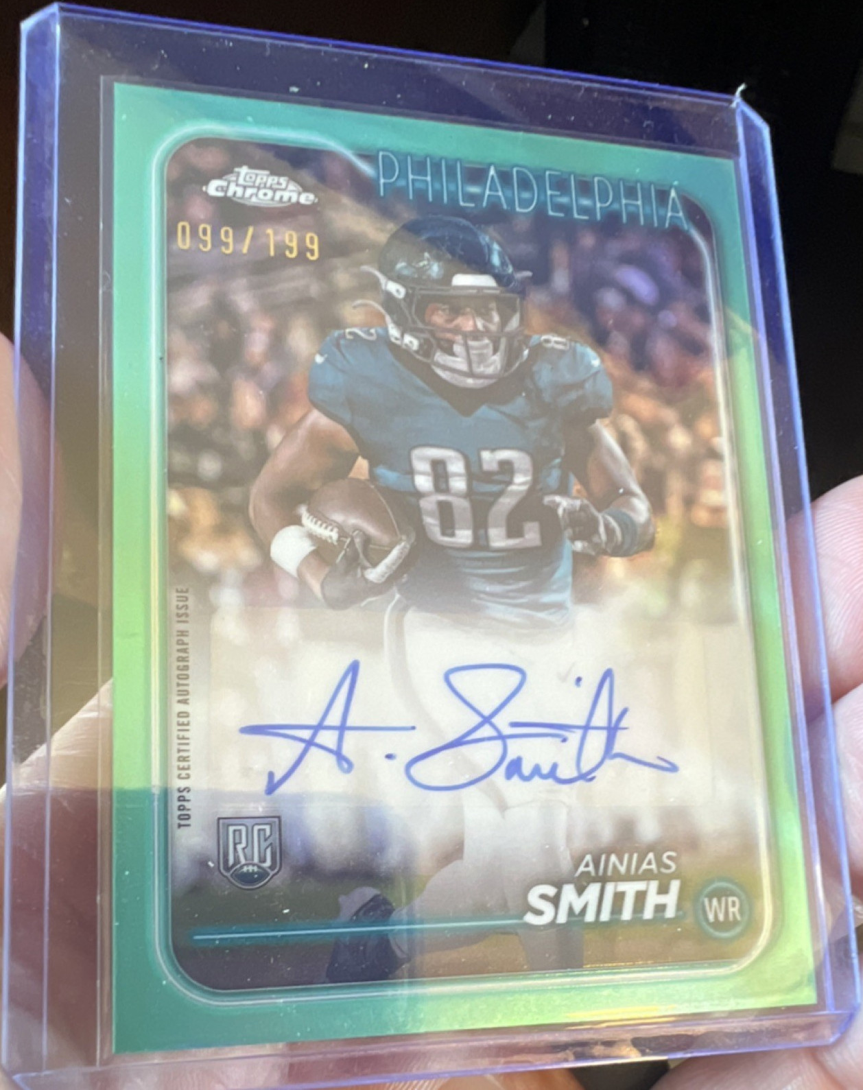 Ainias Smith Topps Chrome Rookie Autographs Variations #RAASM Base