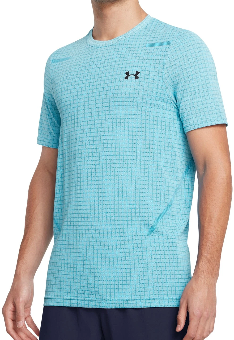 Under Armour Seamless Grid Mens Training Top Blue Short Sleeve Gym T-Shirt
Opens in a new window or