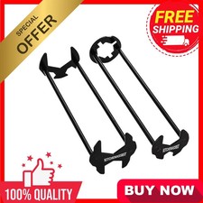 Multifunctional Sink Wrench Set, 2-Pack Basin and Faucet Wrench Tool with Four 