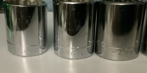 Craftsman 5pc 1/2 Drive 12pt SAE Sockets, 15/16in. - 1-1/4in., USA - Picture 3 of 11