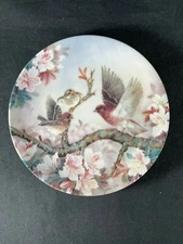 Collectors Plate W.S. George Lena Liu Nature's Poetry "Melody at Daybreak" w/COA