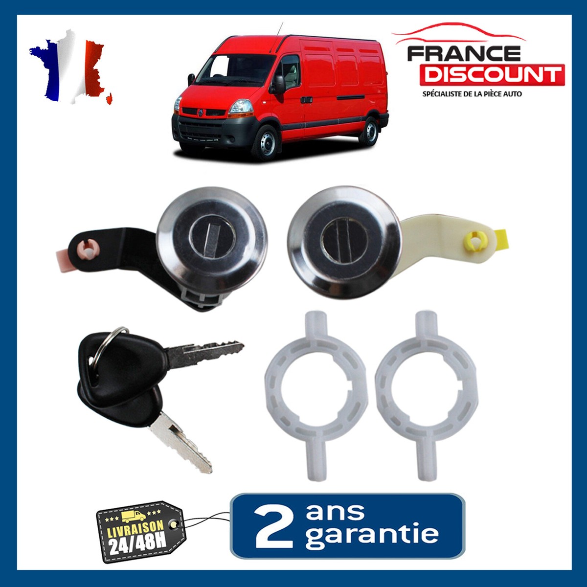 Serrure Barillet De Porte Avant Gauche Et Droit Prévu PEUGEOT 107 De 2005 - 2014 - Foto 4