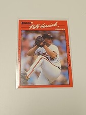 1990 Donruss Pete Harnisch #596 Baltimore Orioles No . After Inc