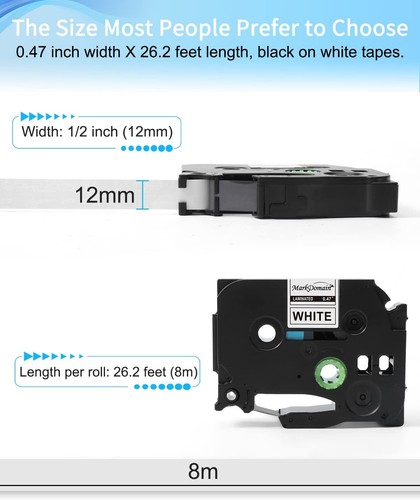 5x Ruban Compatible pour Brother TZe-231 P-Touch PT-H107B H100LB D210 D400 - Photo 3/19