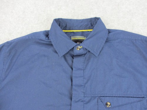 McDonalds Shirt Mens Medium Blue Apparel Collection Button Up Employee Uniform - Picture 2 of 11