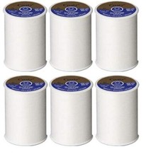 Dual Duty All Purpose Thread 400 Yards White 230-1 6-Pack