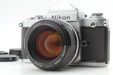 "NEAR MINT 3" Nikon F2 Eye Level Silver 35mm Film Camera 55mm F/1.2 Lens JAPAN