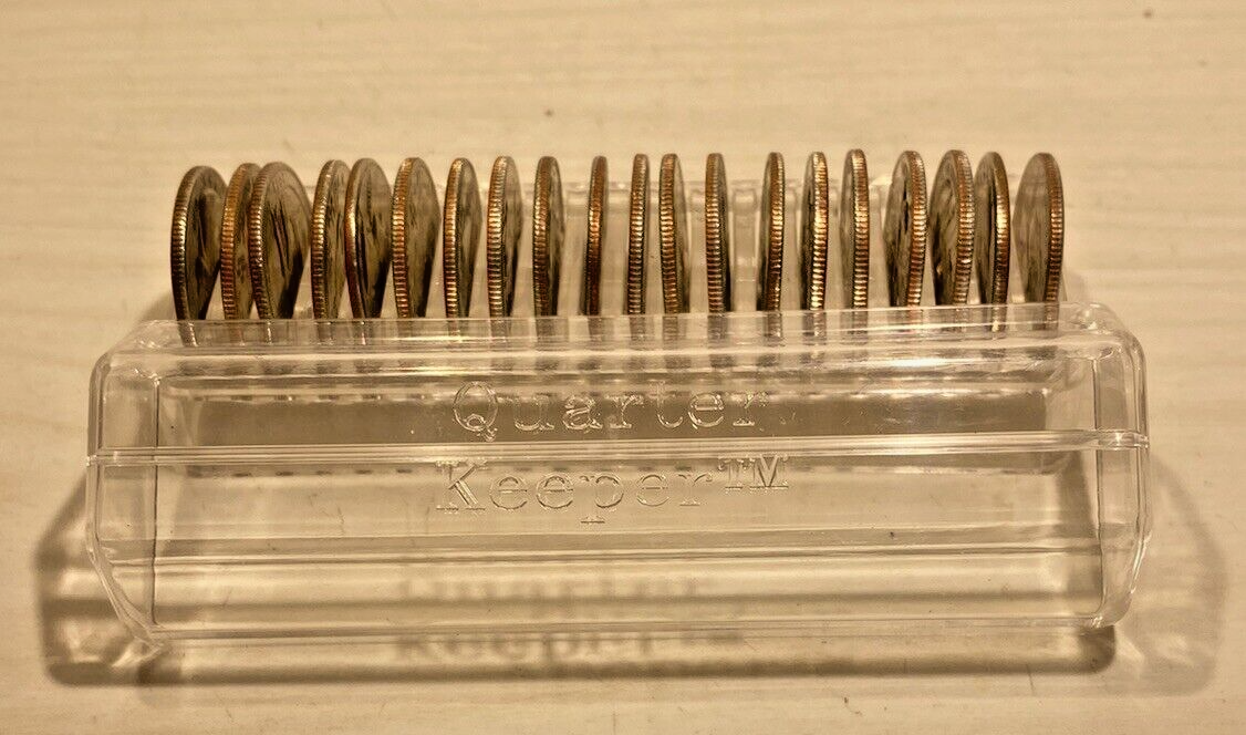 6 Quarter Keeper™ Coin Tubes for Quarters each one holds 20 coins 24