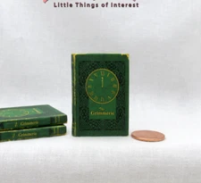 1:6 Scale THE GRIMMERIE MAGIC SPELL BOOK Miniature Readable Illustrated Book