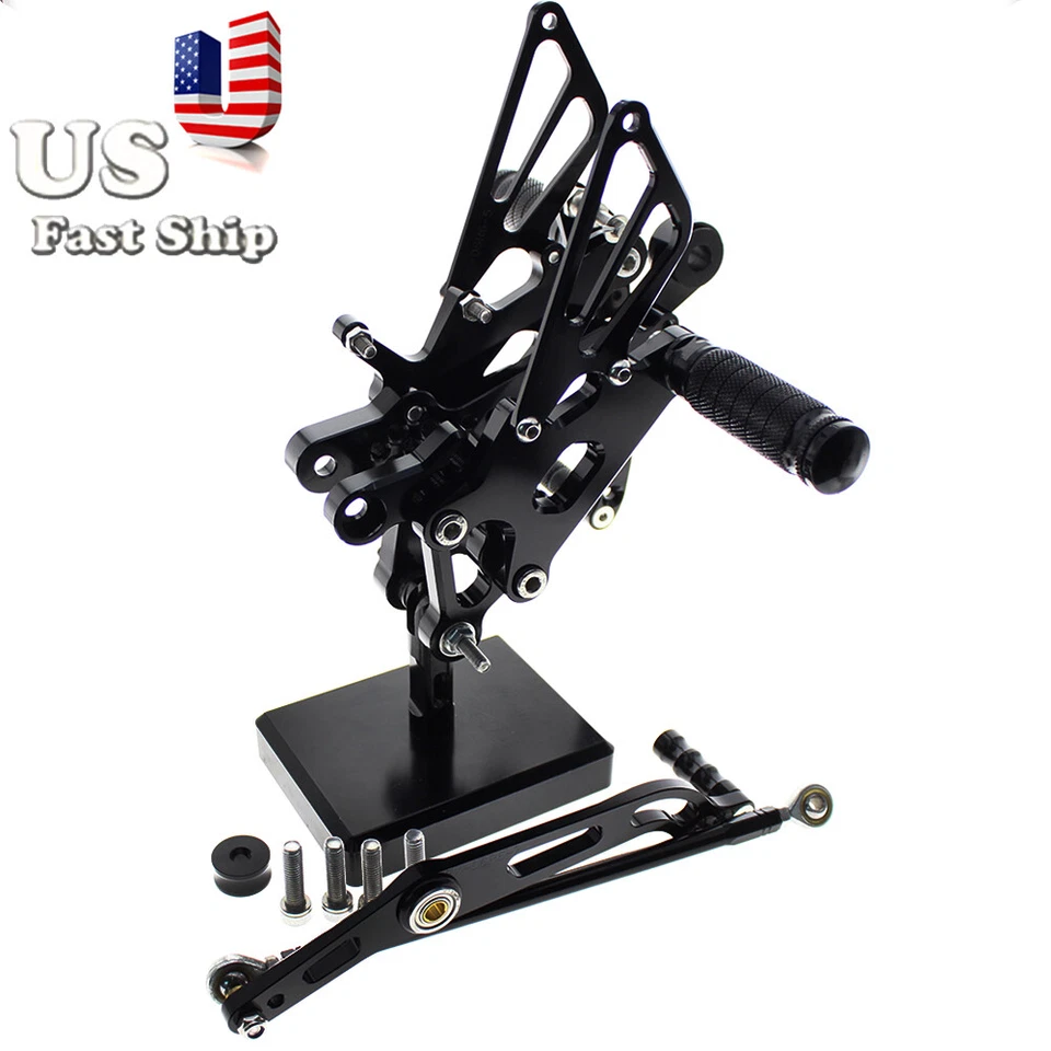 Apoio para os pés dianteiro traseiro CNC compatível com Yamaha YZF R6 R6S 2006 2007 2008-2023 - Imagem 4 de 4