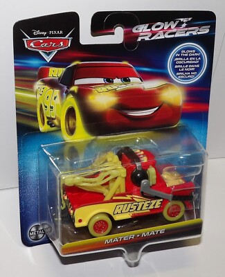 Disney Pixar Cars Glow Racers MATER Glows In The Dark Rusteze 2023 NEW