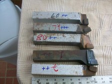5 Different Carboloy NOS Cemented Carbides Cutting Tools Lathe 1 1/4" Squar X 8"