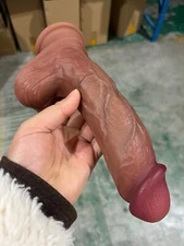 8" Medium Realistic Dildo For Beginners Soft Cock For Women Men Penis-Sex-Toy US